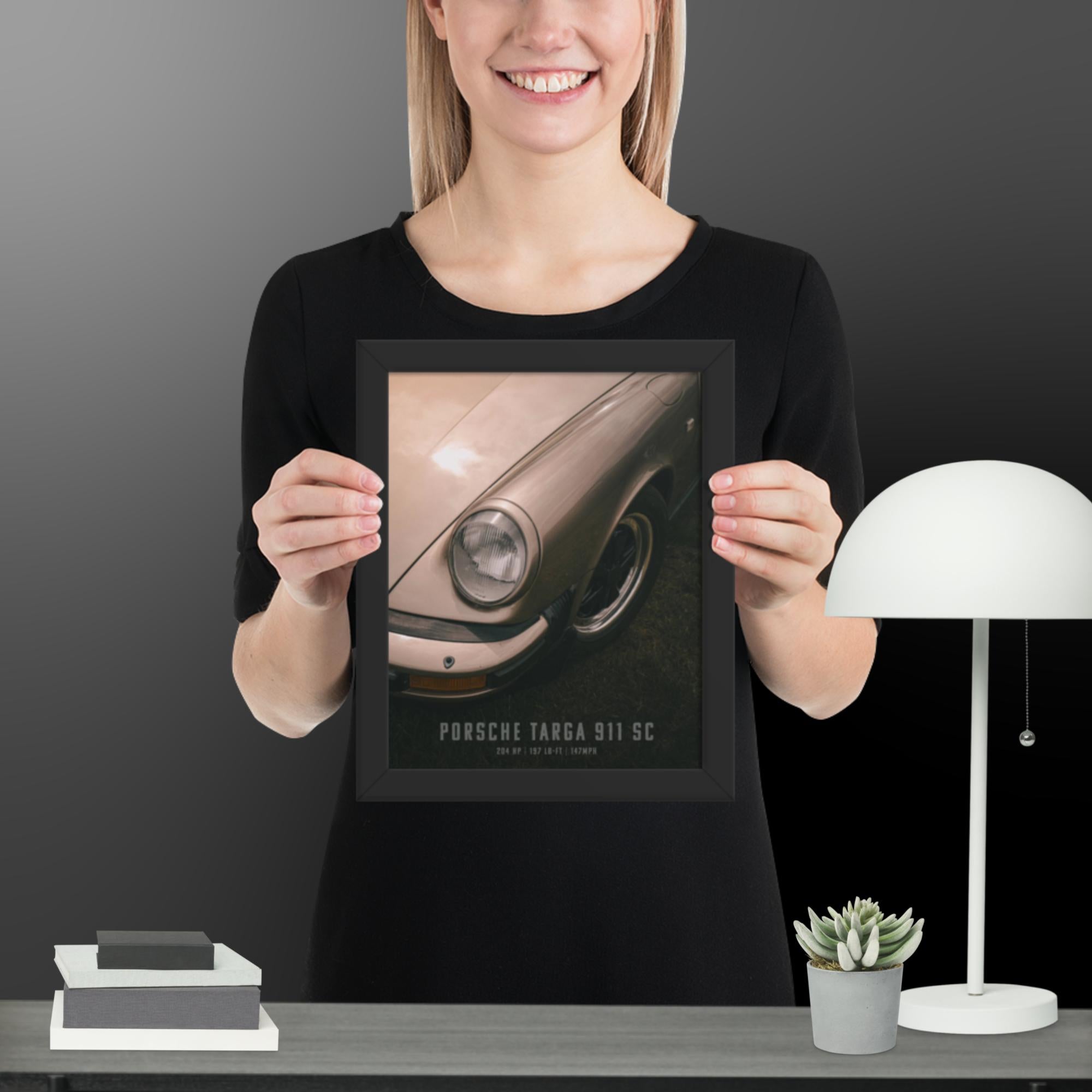 Porsche 911 Targa automotive photography framed poster print